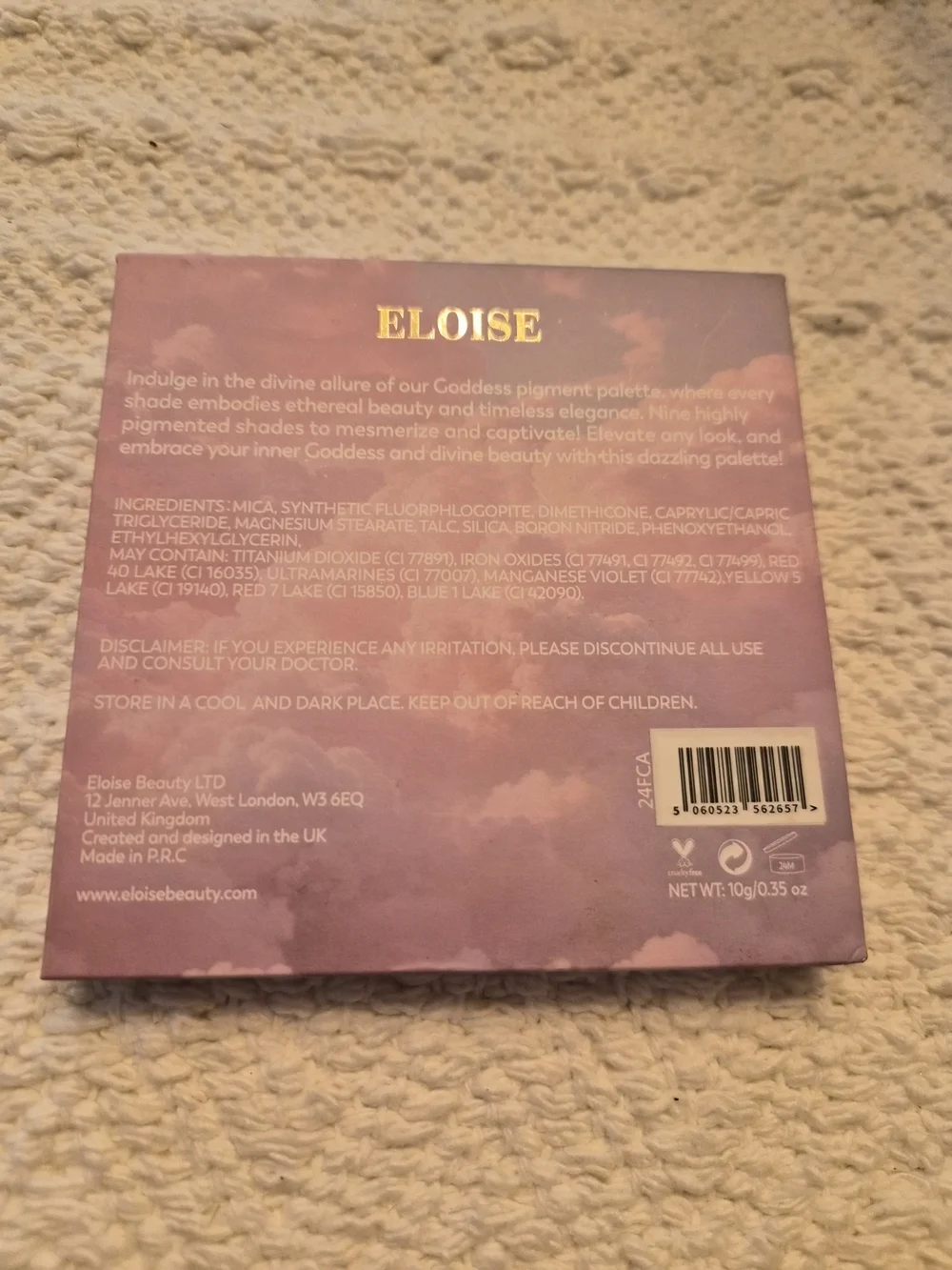 Eloise Goddess Wall Art Print - Pink & Purple Cloud Design